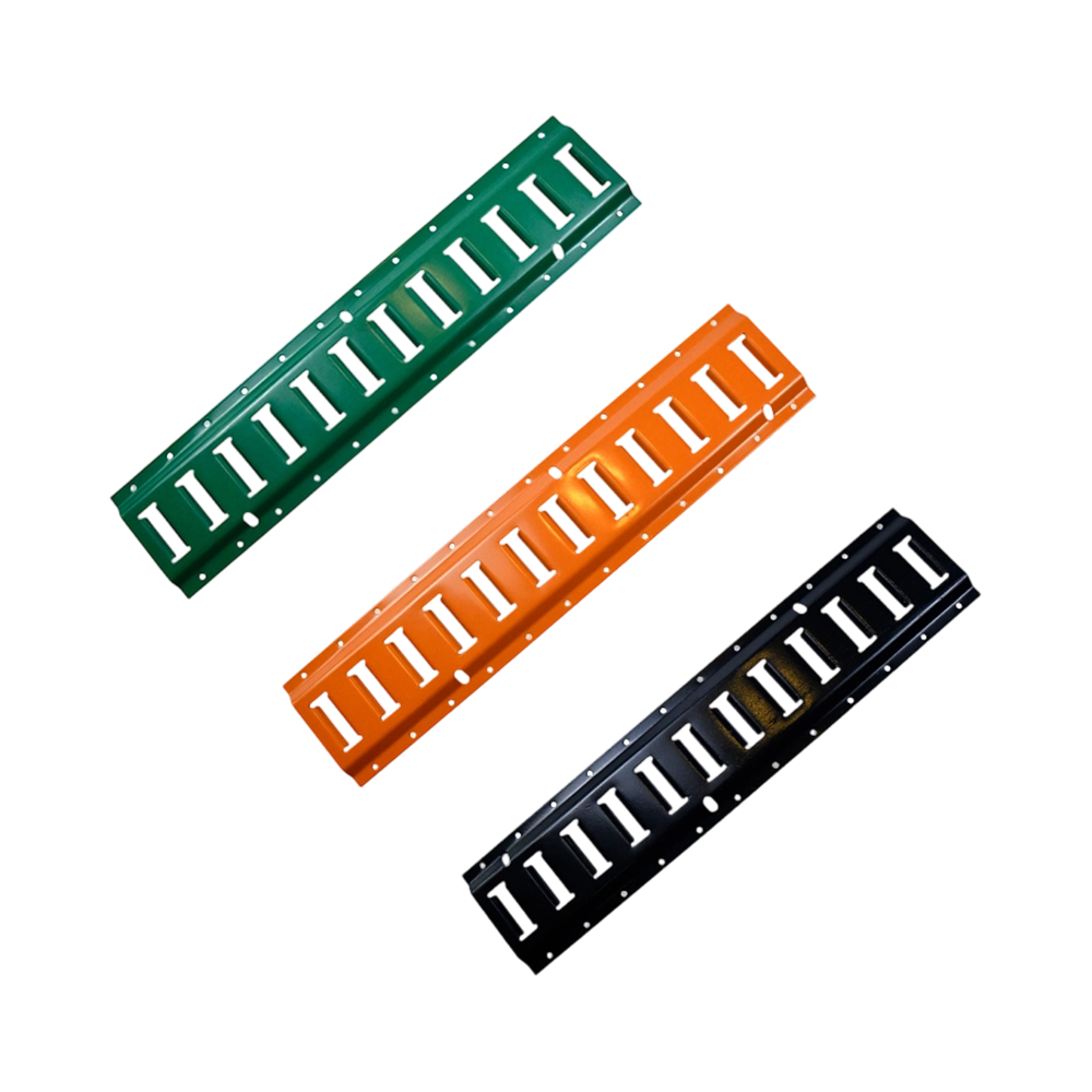 Color pulveris Coated Steel Horizontalis fulmen-In E Track iungite Rail in trailer et Trucks