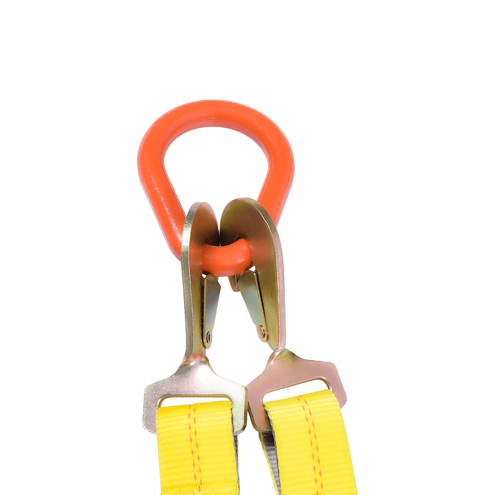 Ratcheting J-Hook iungite-down V Strap Design RTJ Multi-Point Hook ad stuppam Truck Usus