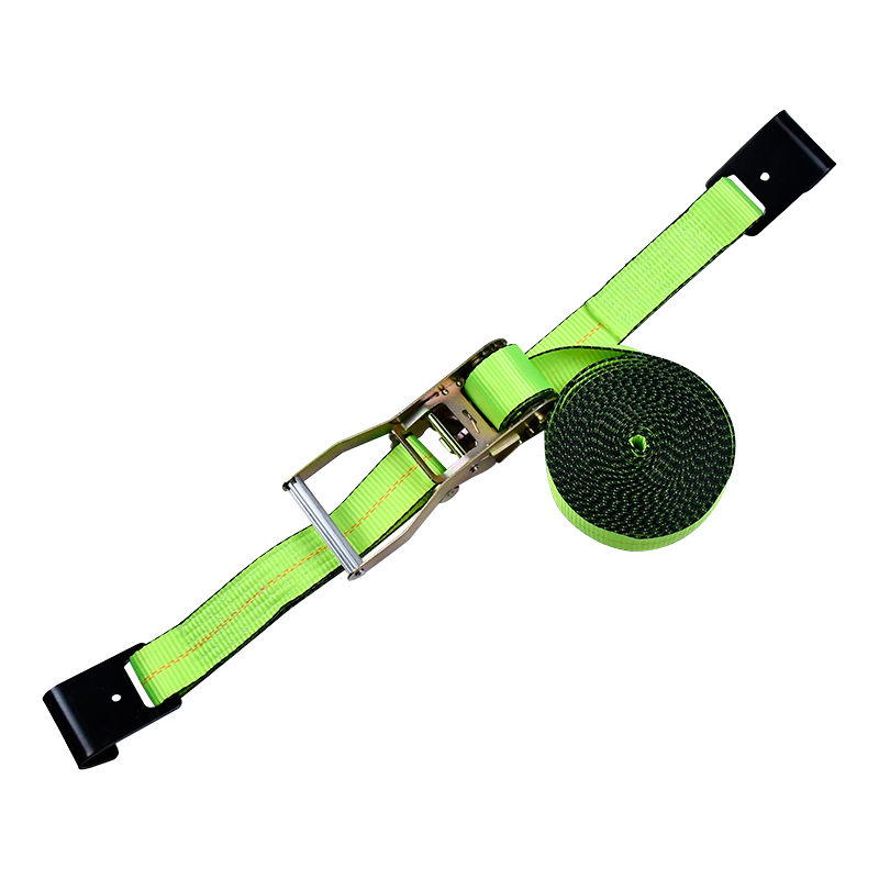 IV 'X XXX' Green Ratchet Strap Cum Flat Hooks