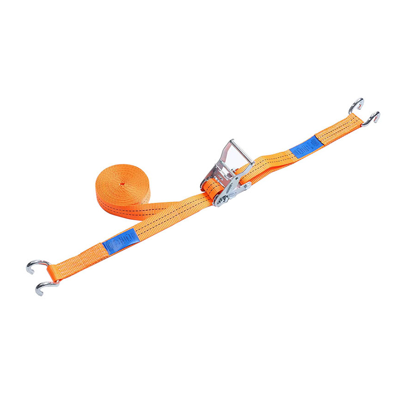 White Zinc Short Steel Handle 2T Ratchet Strap U hamo Designed for Flatbed Truck Cargo Transport