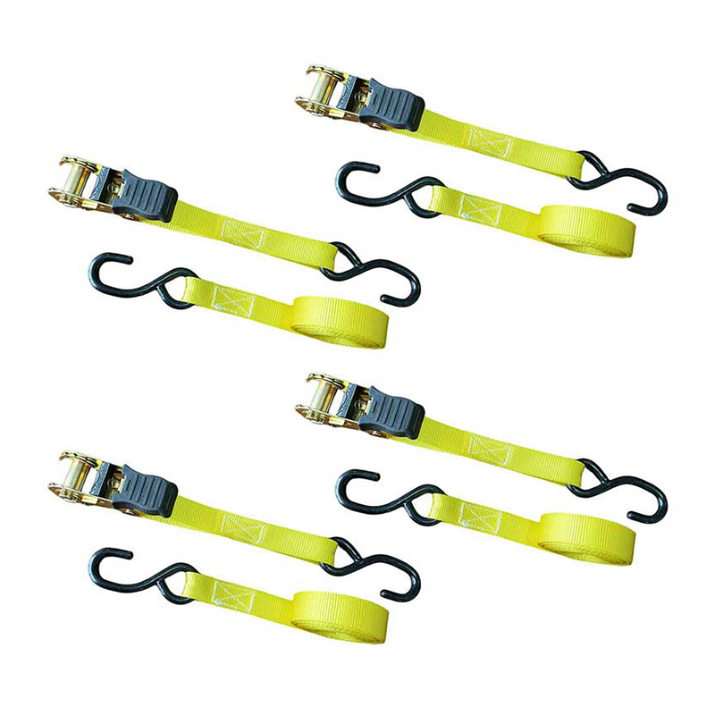 1'' X 15' Multicolor Thumb palpate Ratchet accingatur Vinyl-coated S Hooks