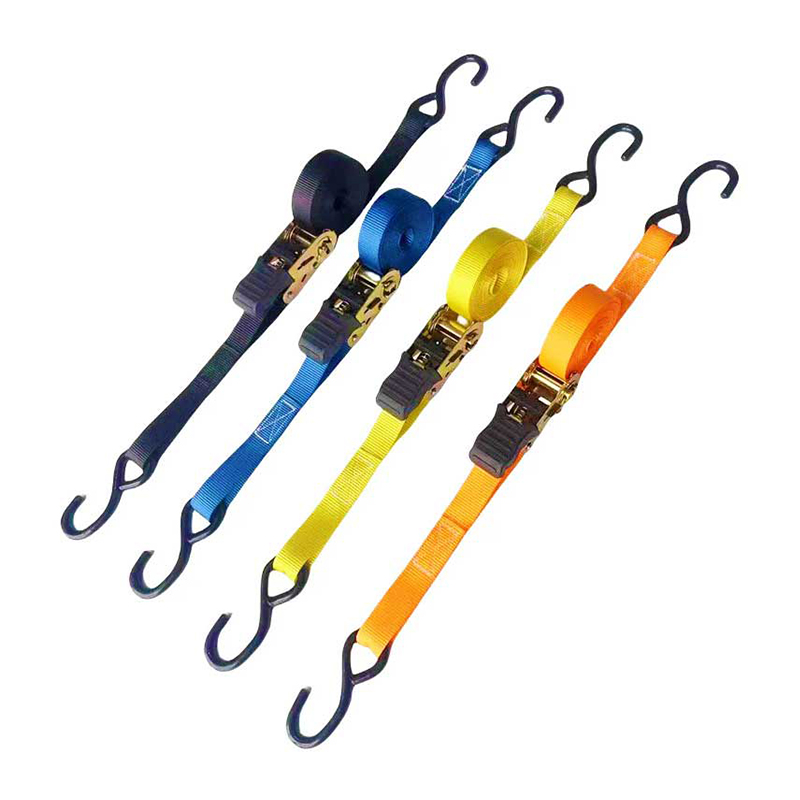 1'' X 15' Multicolor Thumb palpate Ratchet accingatur Vinyl-coated S Hooks