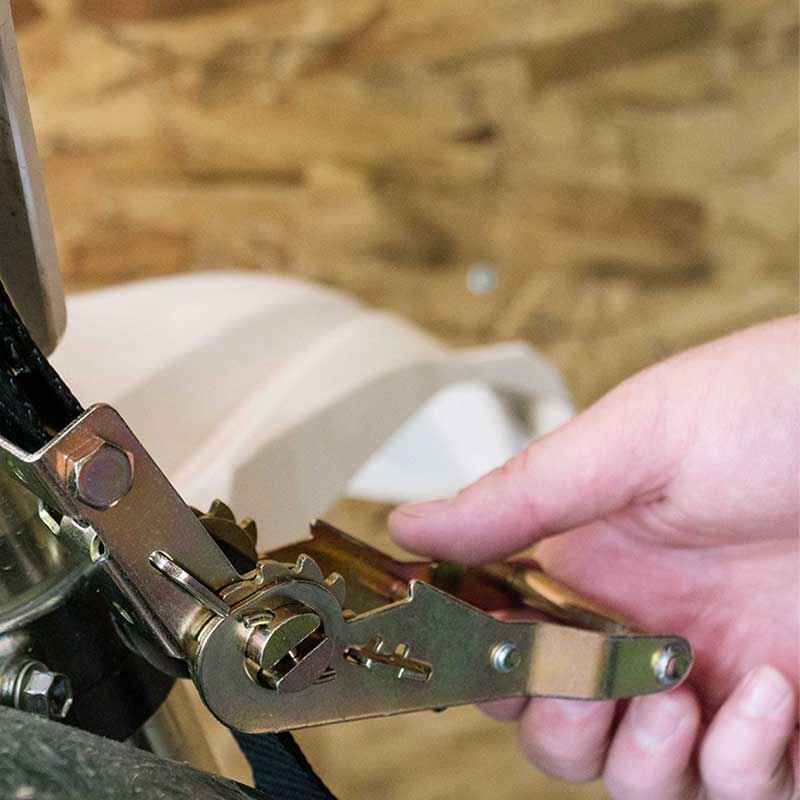 1'' X 7' Mini Motorcycle Ratchet Strap Cum S Hooks