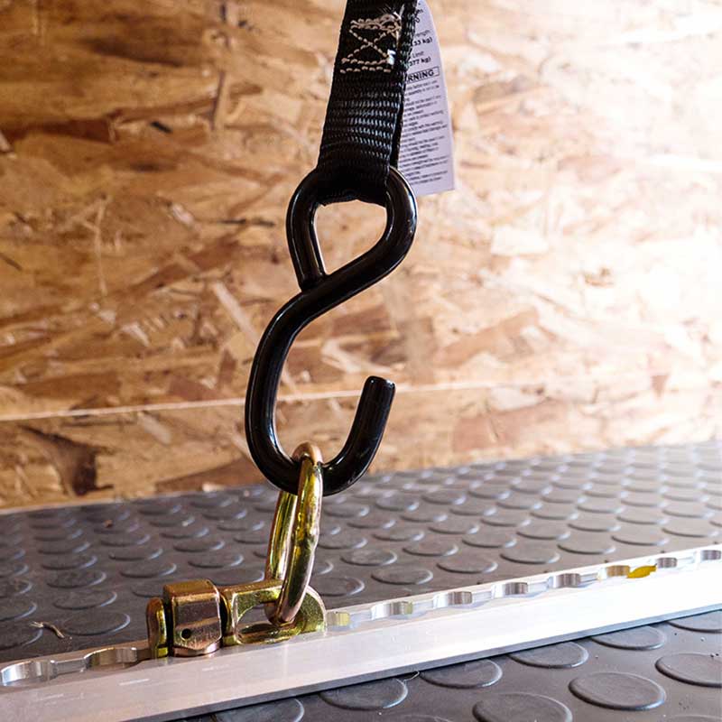 1'' X 7' Mini Motorcycle Ratchet Strap Cum S Hooks