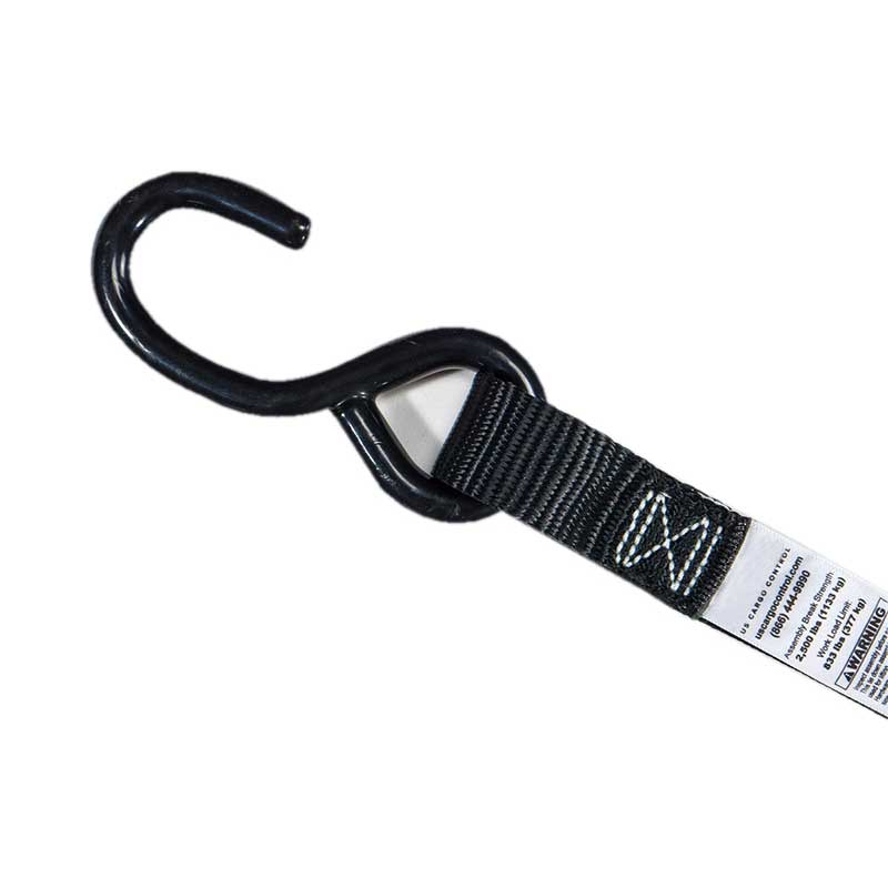 1'' X 7' Mini Motorcycle Ratchet Strap Cum S Hooks