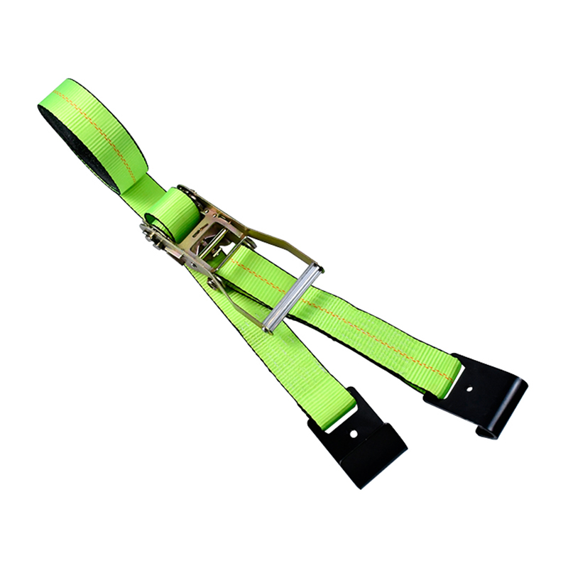 IV 'X XXX' Green Ratchet Strap Cum Flat Hooks