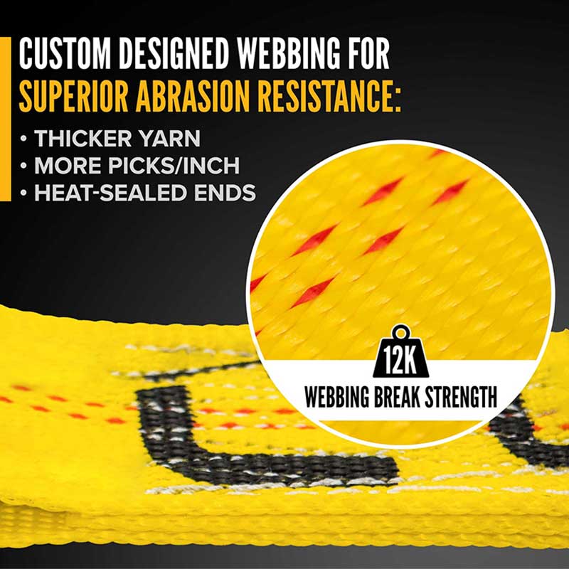 2' X 27' Ratchet Strap Cum Flat Snap Hooks