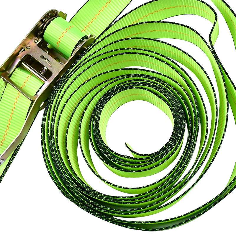 IV 'X XXX' Green Ratchet Strap Cum Flat Hooks