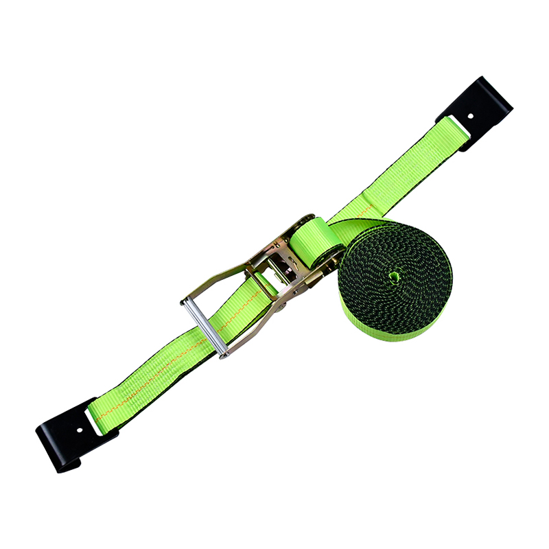 IV 'X XXX' Green Ratchet Strap Cum Flat Hooks