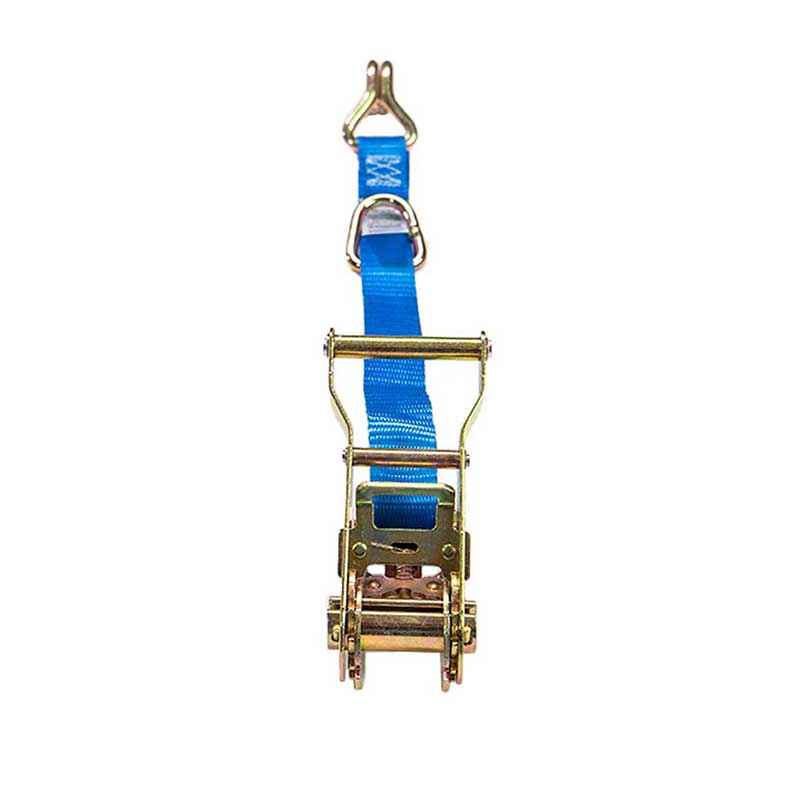 Customized Logo 1'' X 15' Ratchet Strap with J-Hook And D-Ring