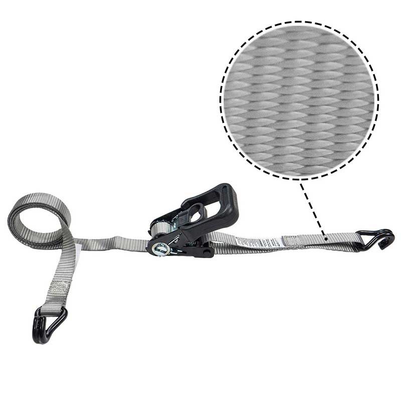 1'' X 15' Purgamentum Coated palpate Ratchet Strap cum Vinyl Coated filum Hooks