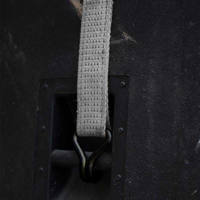 1'' X 15' Purgamentum Coated palpate Ratchet Strap cum Vinyl Coated filum Hooks