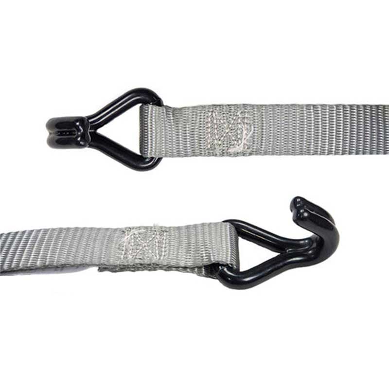 1'' X 15' Purgamentum Coated palpate Ratchet Strap cum Vinyl Coated filum Hooks