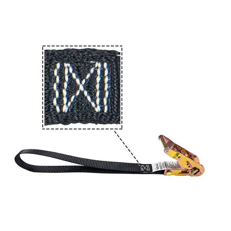 1''X VI, Maximum Tenacity motorcycle Ratchet ligare Strap Cum XII 'Sewn loop