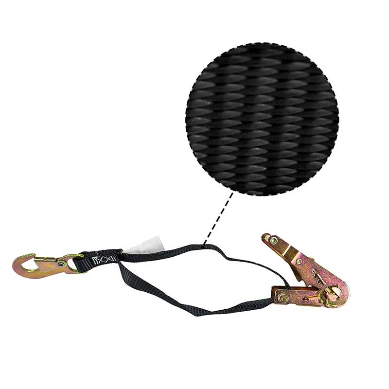 1'' X 6' Polyester Ratchet Fibula Strap cum Flat Snap Hooks