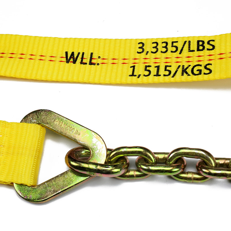 Geminus-Redline 2inch Ratchet Strap Cum Chain Anchora Tractus
