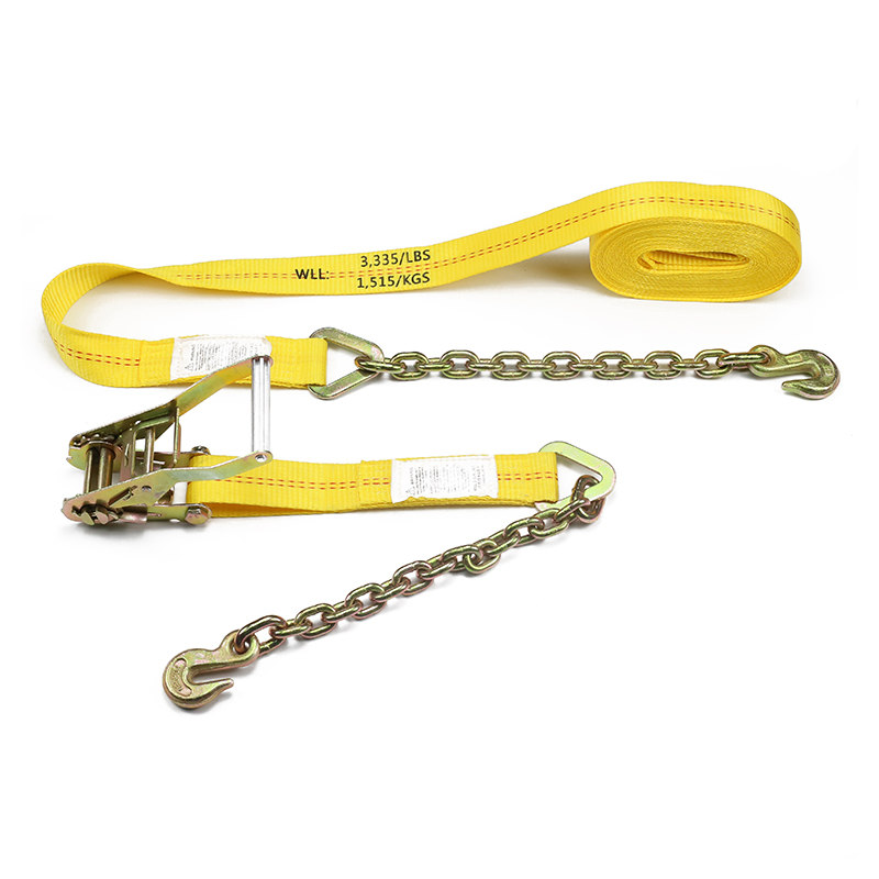 Geminus-Redline 2inch Ratchet Strap Cum Chain Anchora Tractus