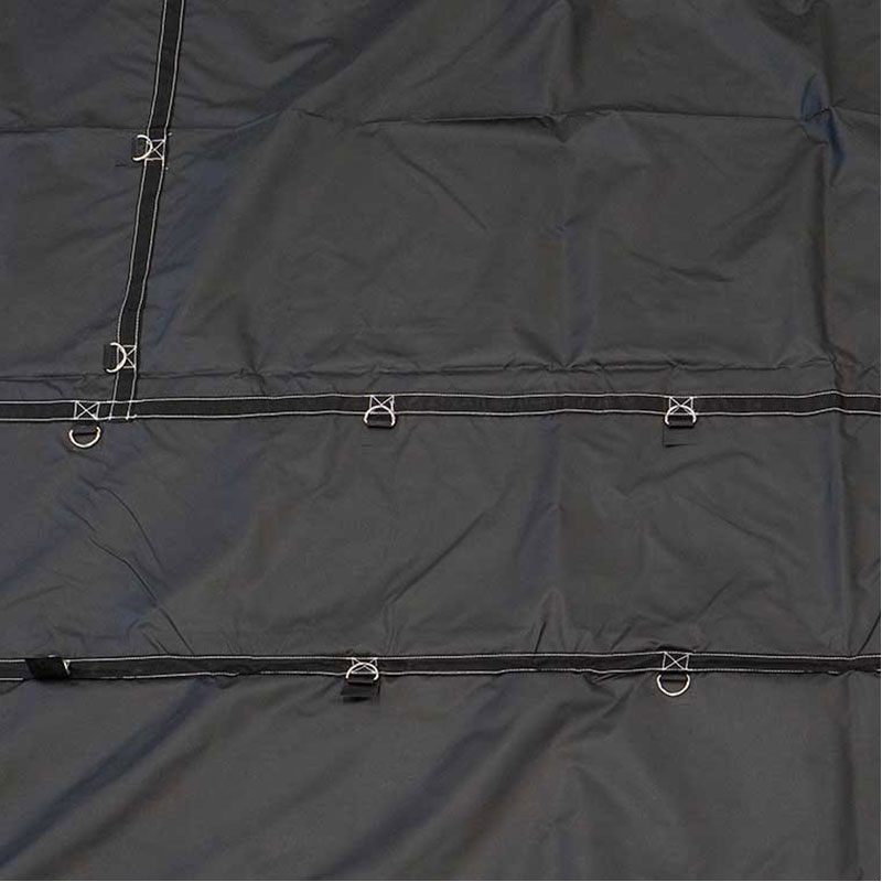 Black Heavy- Duty Coil Tarp