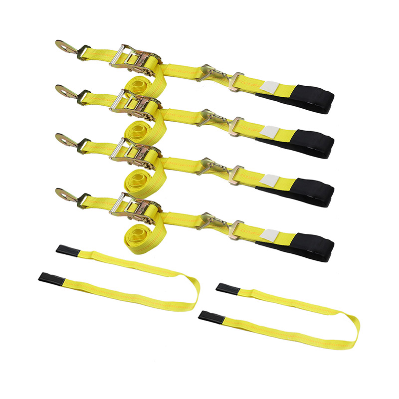 Towing Tie Down Car Axle Straps Ratchet iungite Downs