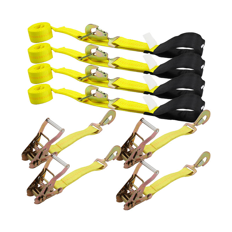 Towing Tie Down Car Axle Straps Ratchet iungite Downs