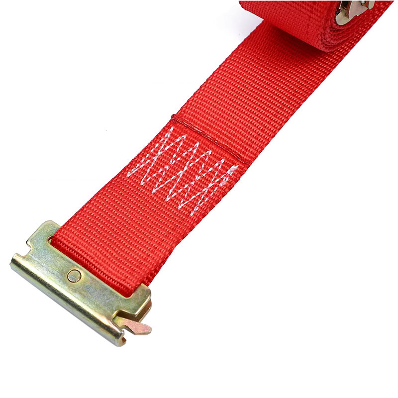 The 2'' X 12' Red E-Track Ratchet Strap