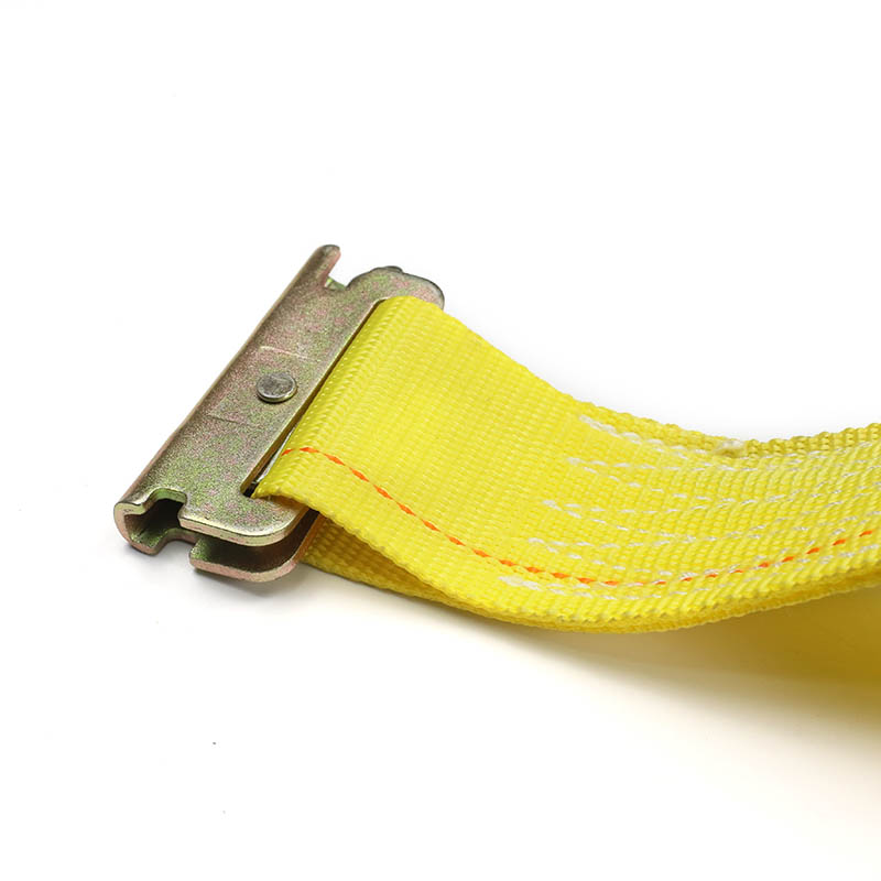 In 2-inch E-Track Ratchet Strap Blue Yellow