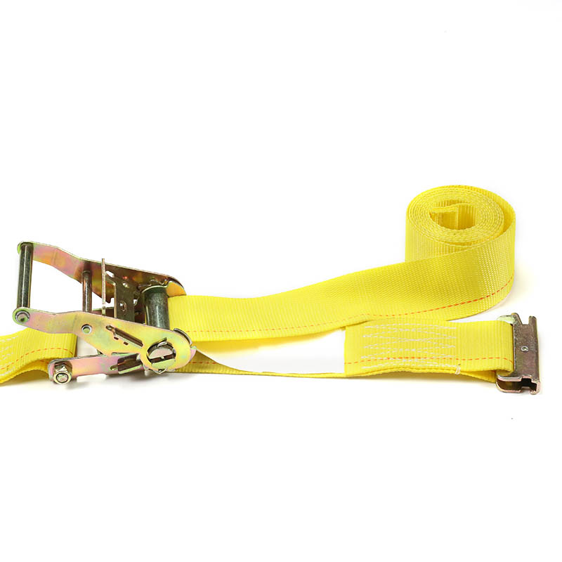 In 2-inch E-Track Ratchet Strap Blue Yellow