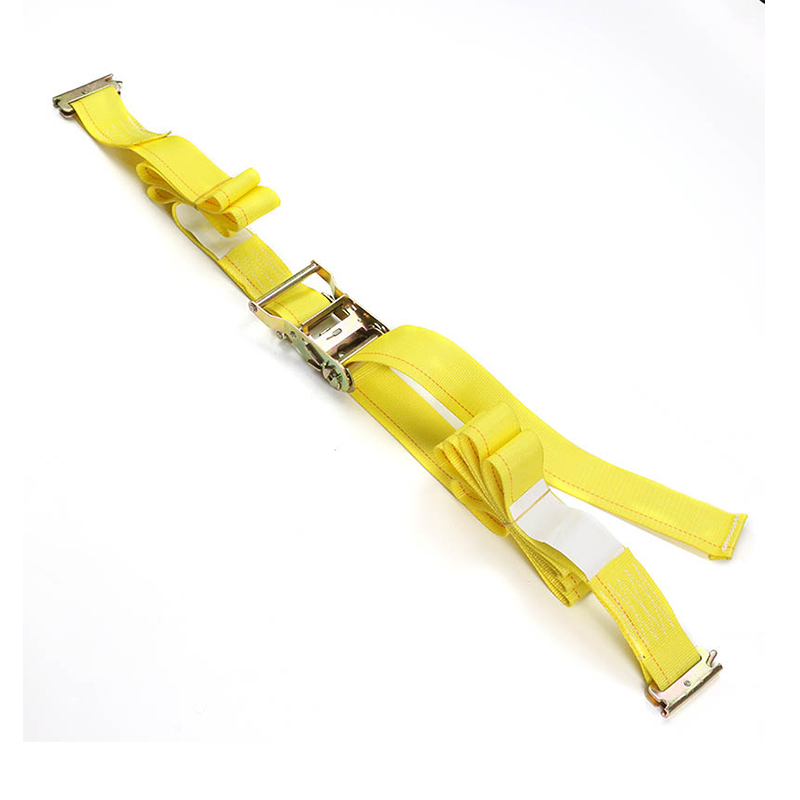 In 2-inch E-Track Ratchet Strap Blue Yellow In 2-inch E-Track Ratchet Strap Blue Yellow