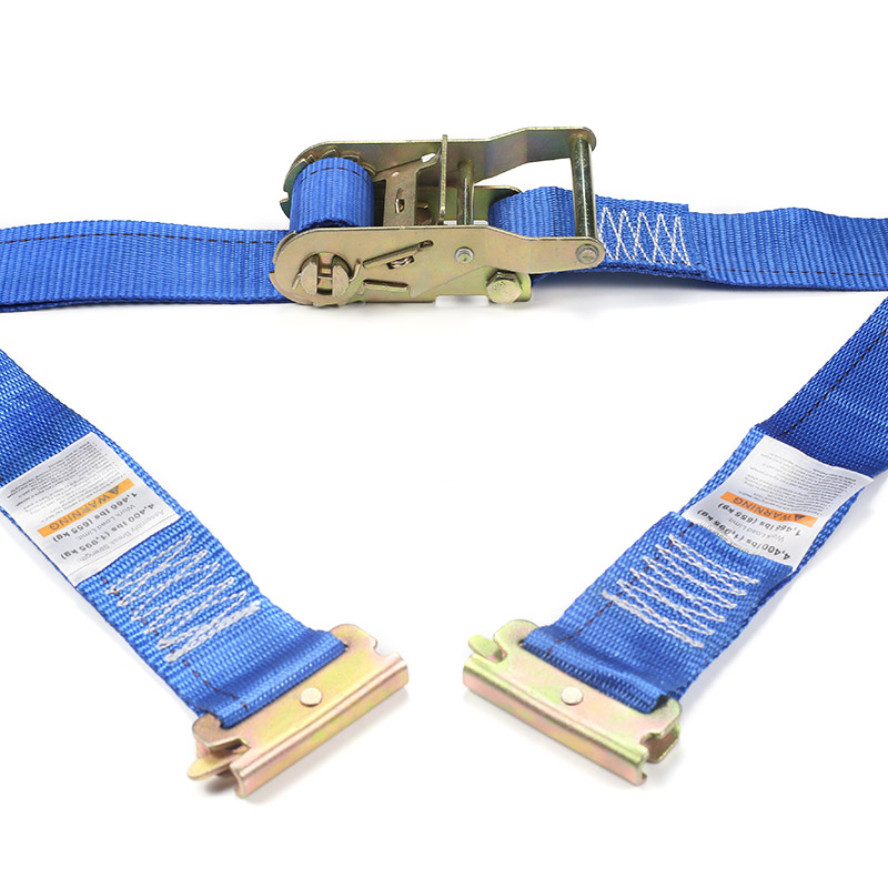 In 2-Inch E-Track Ratchet Strap (Blue)